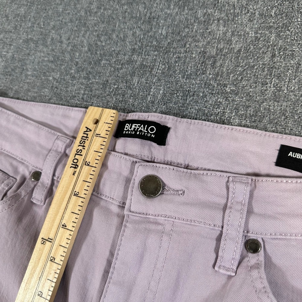 Buffalo David Bitton Aubrey High Rise Ankle Grazer Jeans Mauve Purple Womens 10 - Picture 8 of 9